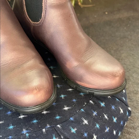 Blundstone Brown Metallic Leather Ankle Boots - Picture 9 of 10